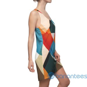 Circular Abstract Pattern Racerback Dress For Women Product Photo