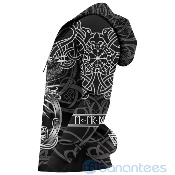 Classic Nordic Warrior Viking Mjolnir Celtic Raven All Over Printed 3D Hoodie Product Photo