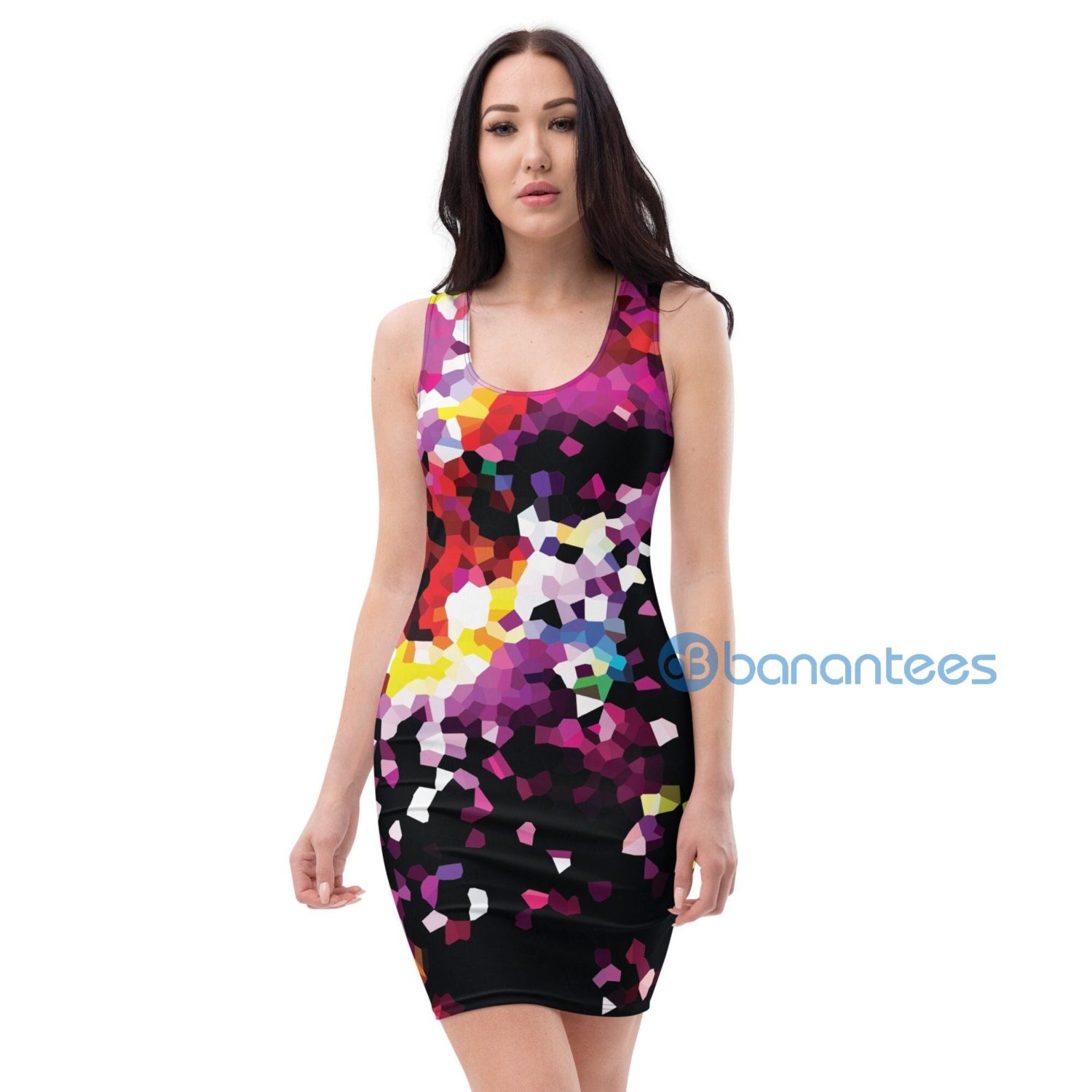 Colorful Nectar Abstract Racerback Dress For Women