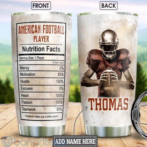 Custom Name Gift For Dad American Football Tumbler Product Photo