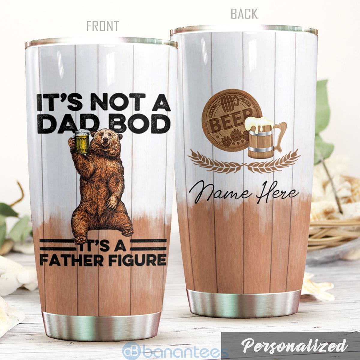 Custom Name Gift For Dad I'm Not A Dad Bob Tumbler