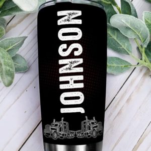 Custom Name Gift For Dad Trucker To My Dad Tumbler Product Photo