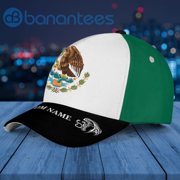 Custom Name Mexico National Emblem Eagle Holding Snake Cap Hat Product Photo