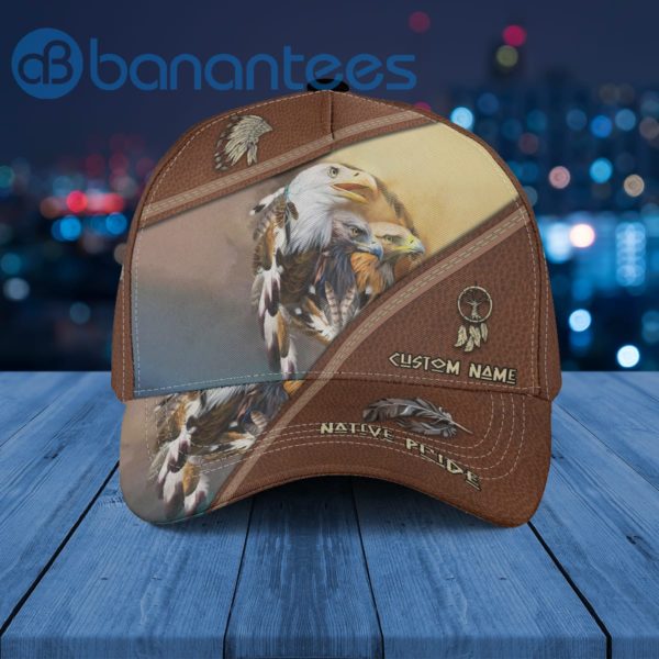 Custom Name Native American Indian Eagle US Independent Cap Hat Product Photo
