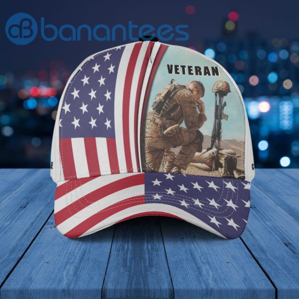 Custom Name Veteran Soldier US Flag Independent Cap Hat Product Photo
