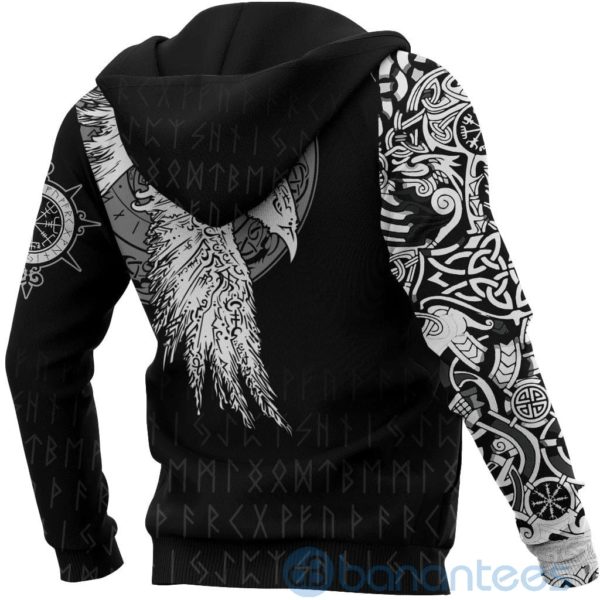 Custom Viking Mystical Raven Tattoo Special All Over Printed 3D Hoodie Product Photo