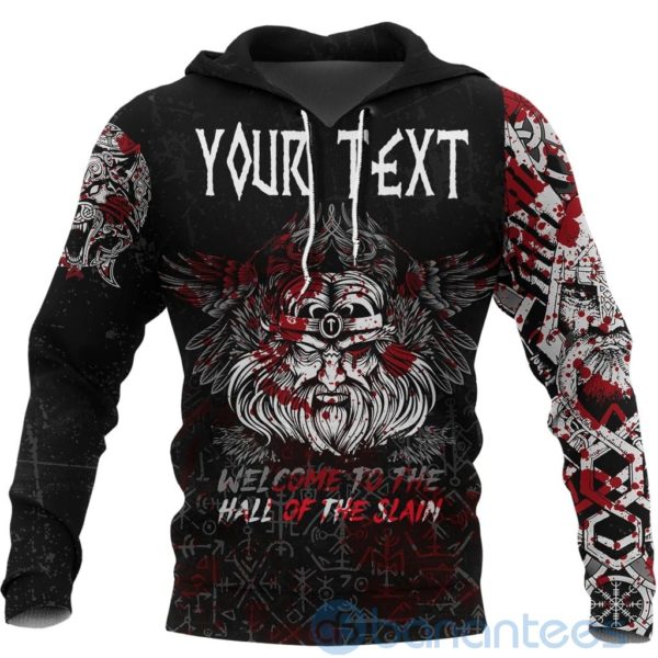 Custom Viking Odin Blood All Over Printed 3D Hoodie Product Photo