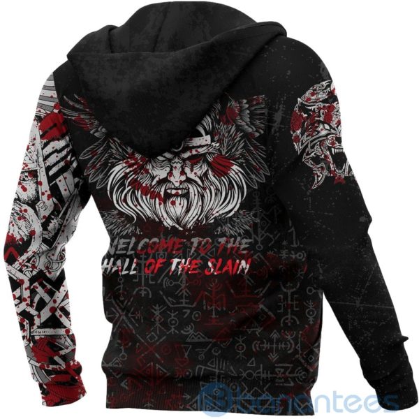 Custom Viking Odin Blood All Over Printed 3D Hoodie Product Photo