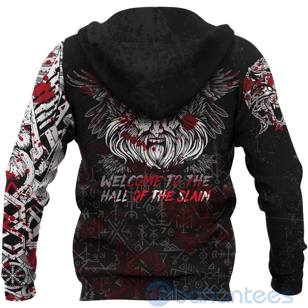 Custom Viking Odin Blood All Over Printed 3D Hoodie Product photo 2