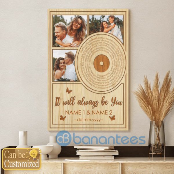 Customized It Will Always Be You Couple Canvas Prints Valentine Gift Product Photo
