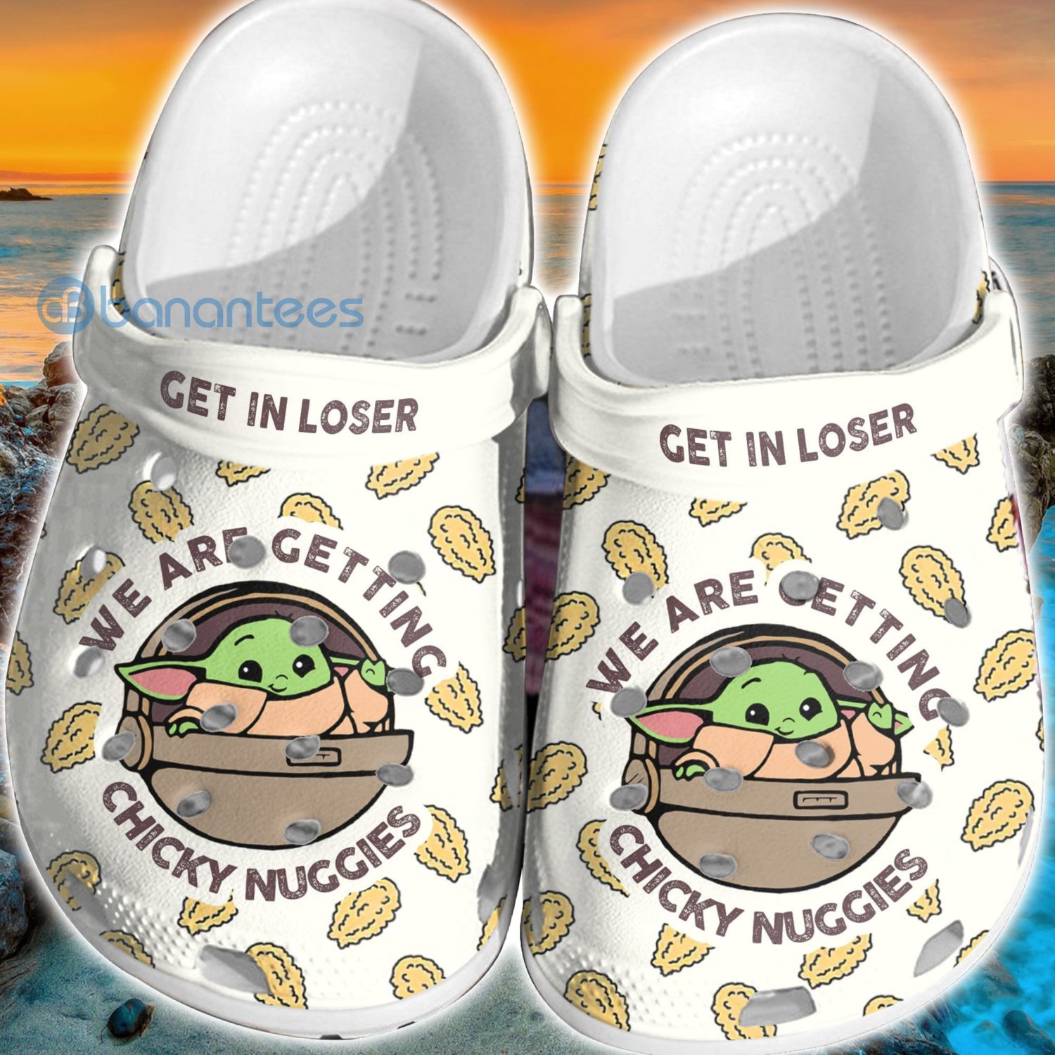 Cute Baby Yoda Get In Loser Clog Shoes For Men And Women