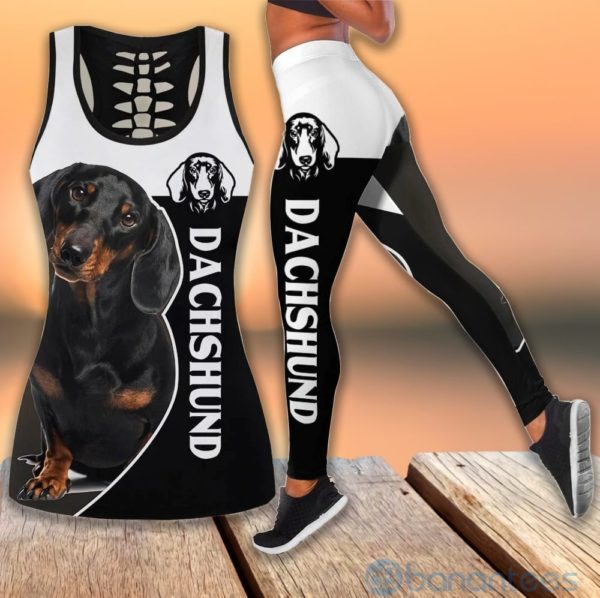 Dachshund Sport Tank Top Legging Set Outfit Product Photo