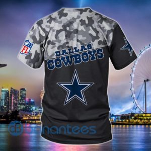 Dallas Cowboys Military All Over Printed 3D T Shirt Product Photo