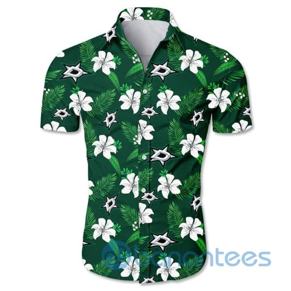Dallas Stars Floral Short Sleeves Hawaiian Shirt Product Photo