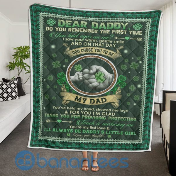 Dear Daddy Do You Remember The First Time Quilt Blanket Quilt Product Photo