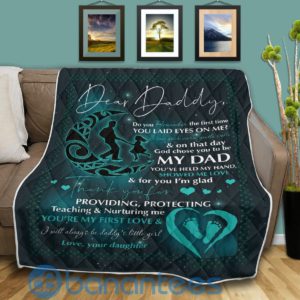 Dear Daddy My Love My Dad Quilt Blanket Quilt Product Photo