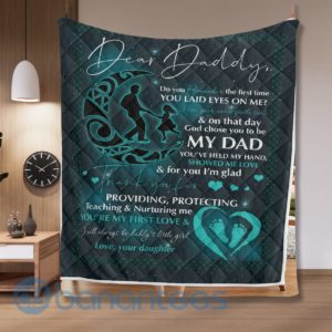 Dear Daddy My Love My Dad Quilt Blanket Quilt Product Photo