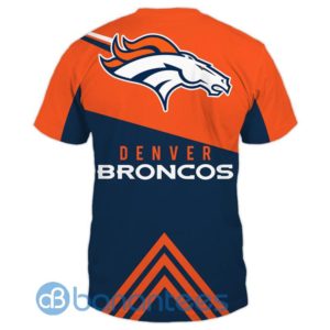 Denver Broncos Vintage Simple Design 3D T Shirt Short Sleeves Product Photo