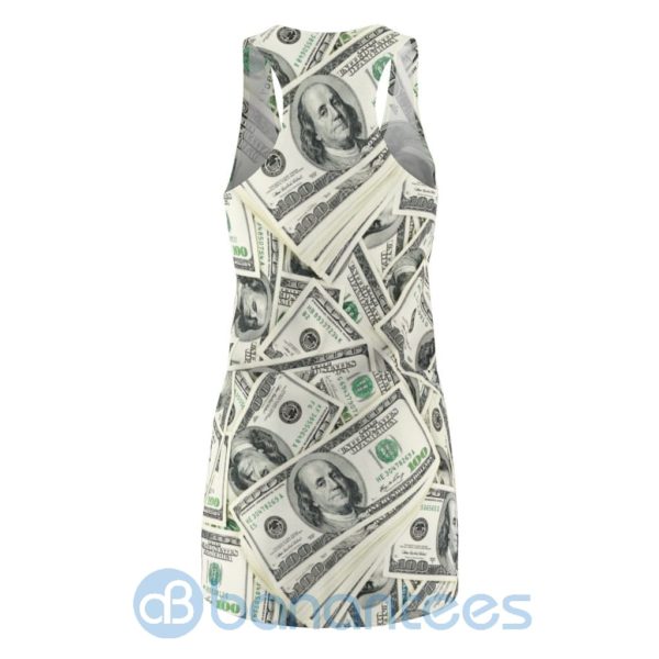 Dollar Money Full Printed Racerback Dress For Women Product Photo