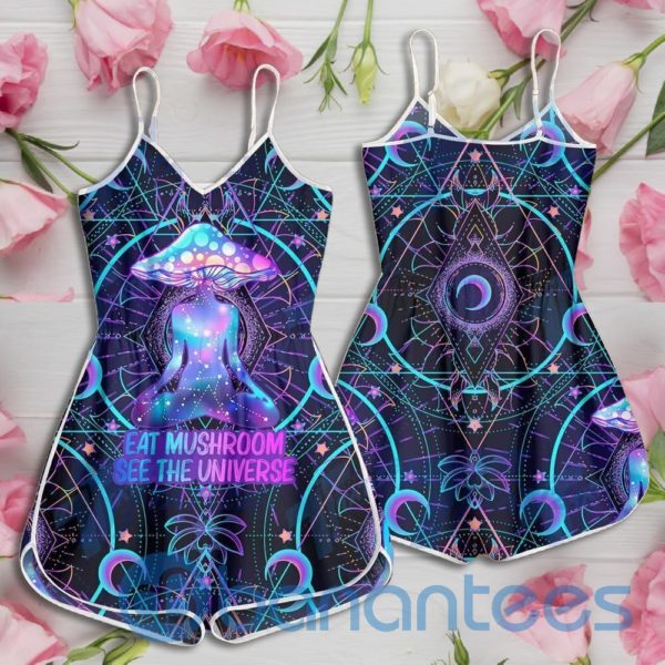 Eat Mushroom See The Universe Psychedelic Rompers For Women Product Photo