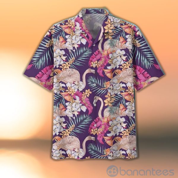 Flamingo Flower Hawaiian Shirt Product Photo
