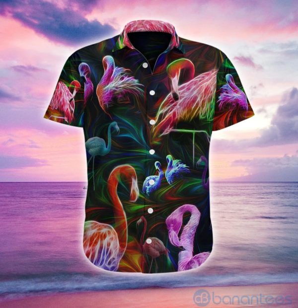 Flamingo Hawaiian Shirt Product Photo