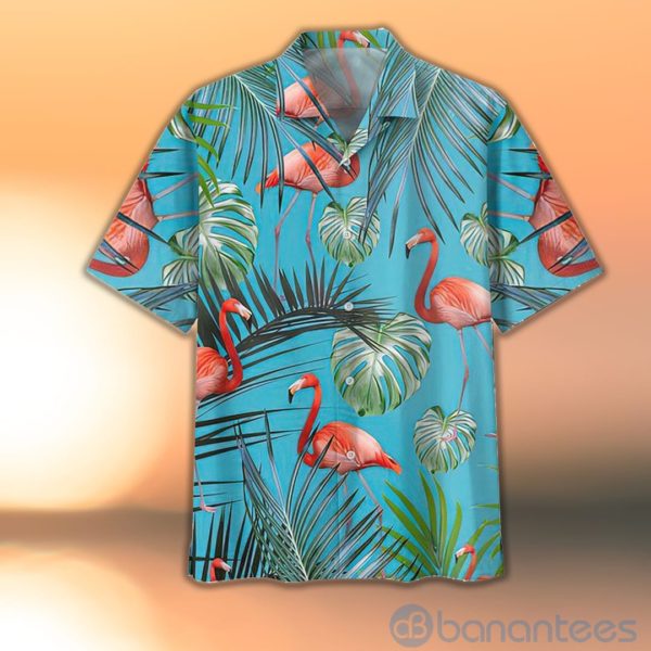 Flamingo Love Sea Hawaiian Shirt Product Photo