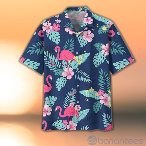 Flamingo Tropical Hawaiani Shirt Product Photo
