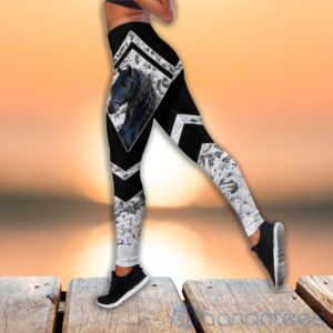 Friesian Horse Tank Top Legging Set Outfit Product Photo