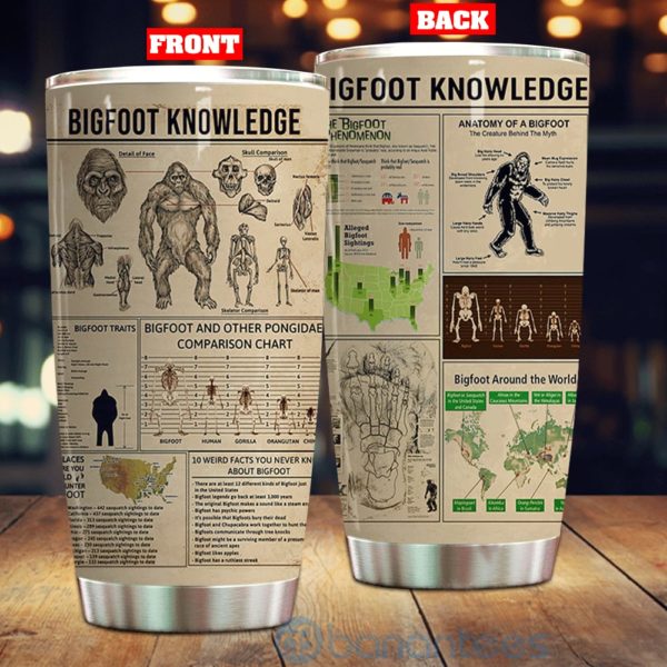 Gift For Dad Bigfoot Knowledge Tumbler Product Photo