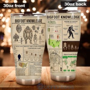 Gift For Dad Bigfoot Knowledge Tumbler Product Photo