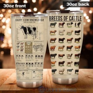 Gift For Dad Cattle Feeding Tumbler Product Photo