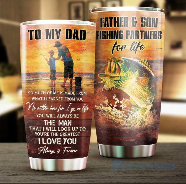 Gift For Dad Fishing Dad Tumbler Product Photo