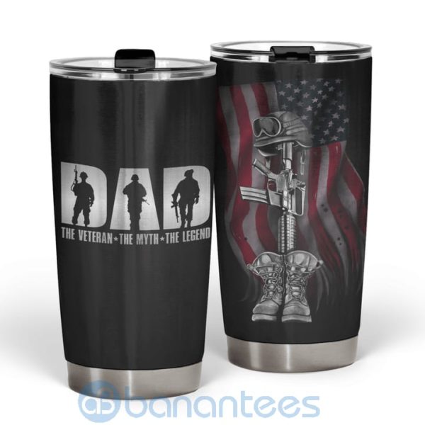 Gift For Dad The Man The Myth The Veteran Dad Tumbler Product Photo