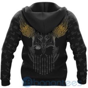 Gold Odin And Jormungandr Viking Hoodie All Over Printed 3D Hoodie Product Photo