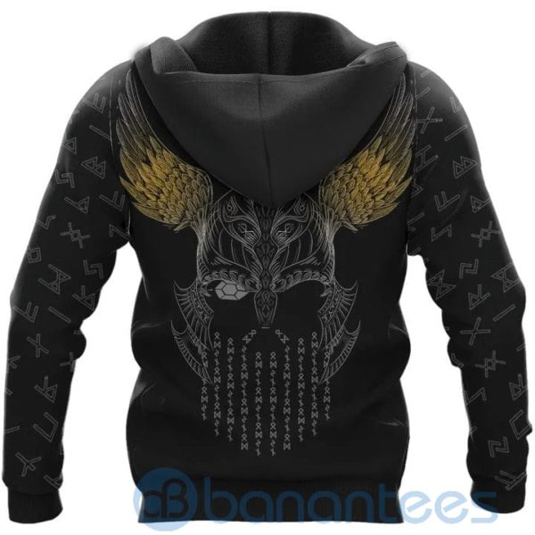 Gold Odin And Jormungandr Viking Hoodie All Over Printed 3D Hoodie Product Photo