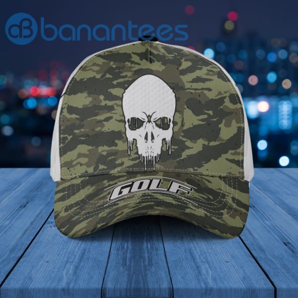 Golf Skull Army Camouflage Cap Hat Product Photo