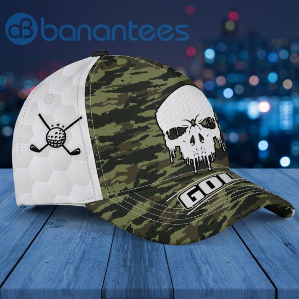 Golf Skull Army Camouflage Cap Hat Product Photo
