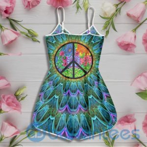 Hippie Peace Flower Rompers For Women Product Photo