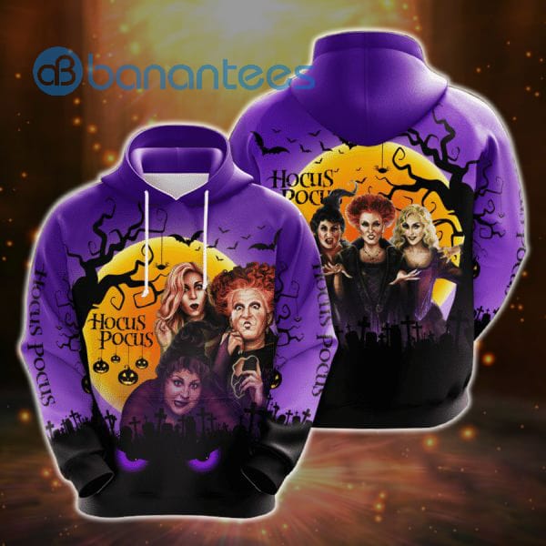 Hocus Pocus Halloween Design Gift For Fan Custom All Over Printed All Over Print Hoodie