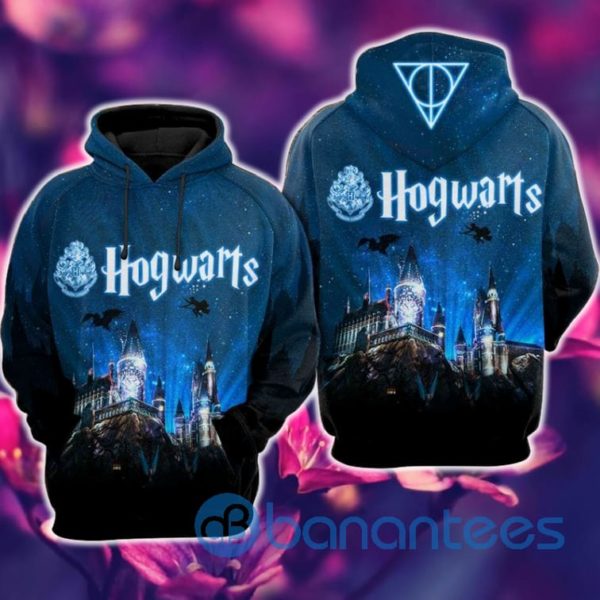 Hogwarts School Of Witchcraft And Wizardry Over Print All Over Print Hoodie Product Photo