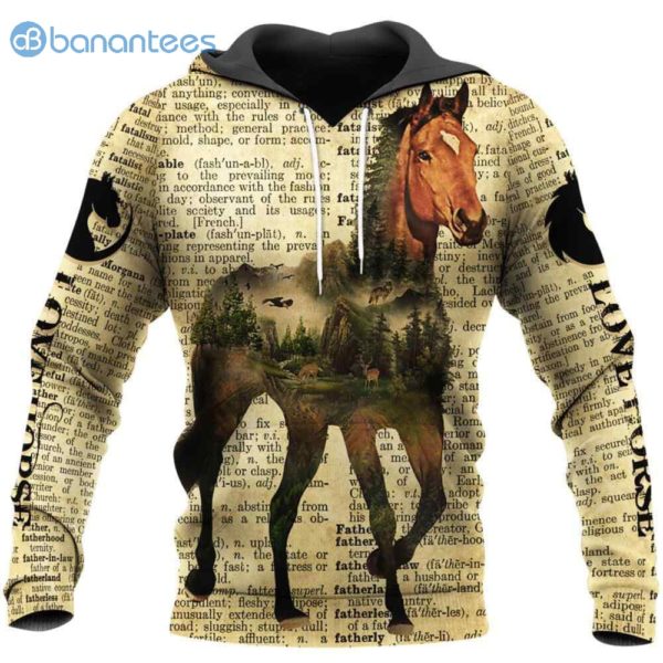 Horse All Over Printed All Over Print Hoodie Product Photo