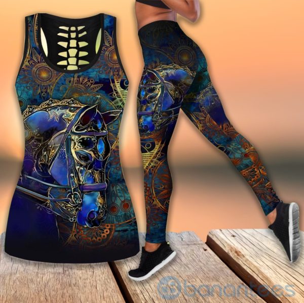 Horse Art Tank Top Legging Set Outfit Product Photo