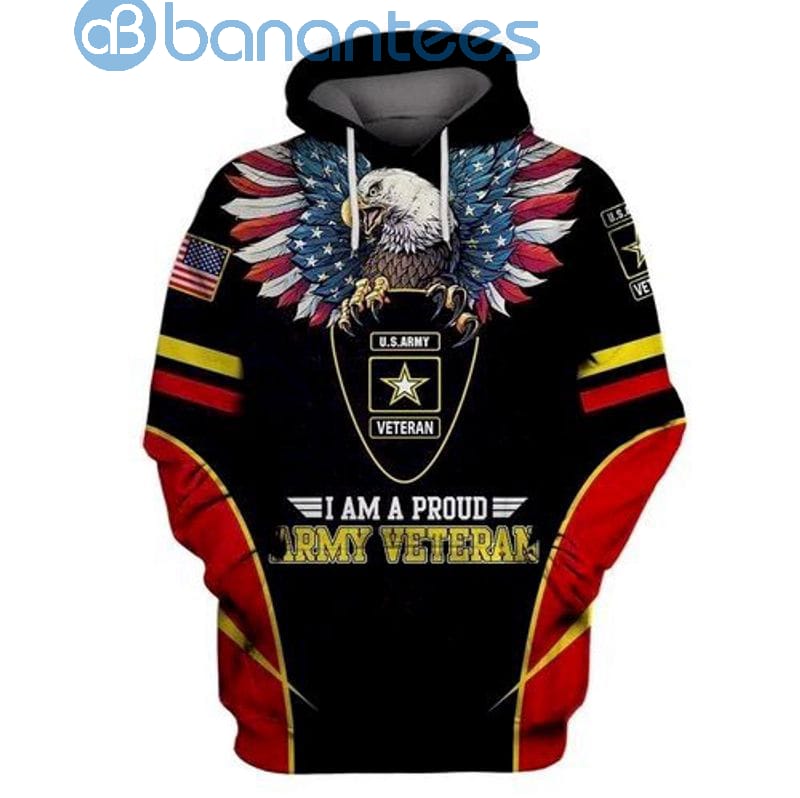 I Am A Proud Army Veteran Usa All Over Print 3D Hoodie