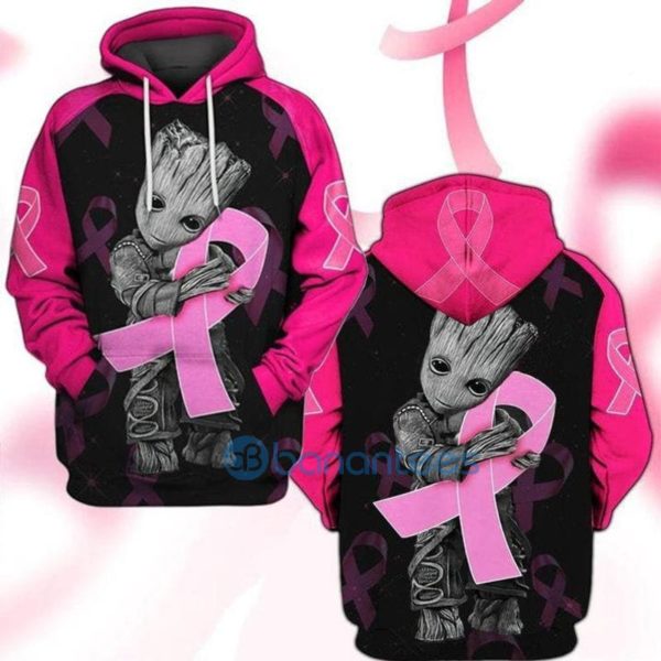 I Am Groot Breast Cancer Awareness Gift For Fan 3d All Over Printed Hoodie Product Photo