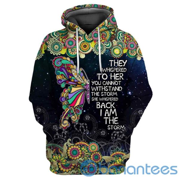 I Am The Storm Butterfly Combo All Over Print 3D Hoodie Product Photo