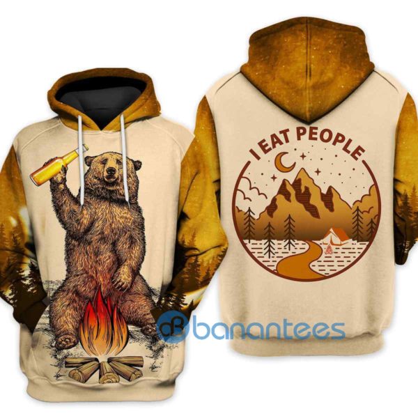 I Eat People Camping All Over Print 3D Hoodie Product Photo