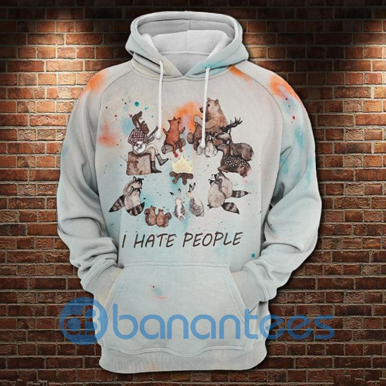 I Hate People Camp Fire Over Print All Over Print 3D Hoodie