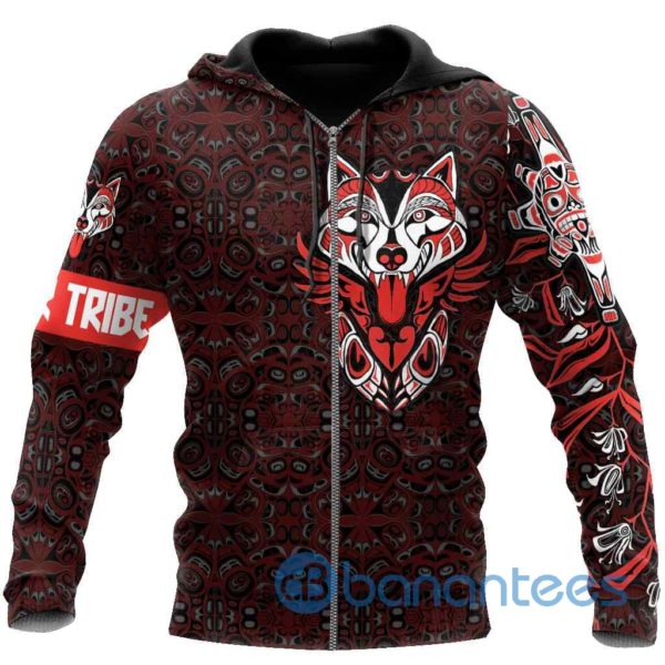 Independent Wolf Native American 3D Zip Hoodie Product Photo