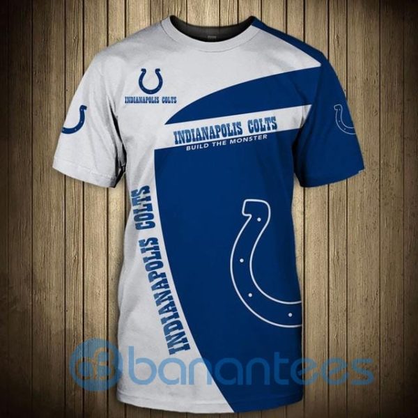 Indianapolis Colts Build The Monster Full Printed 3D T Shirt Product Photo